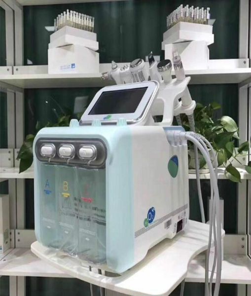 

2020 new upgrade version 6 in 1 h2 o2 hydrafacial dermabrasion hydro water microdermabrasion aqua peeling rf skin scrubber oxygen 9588098
