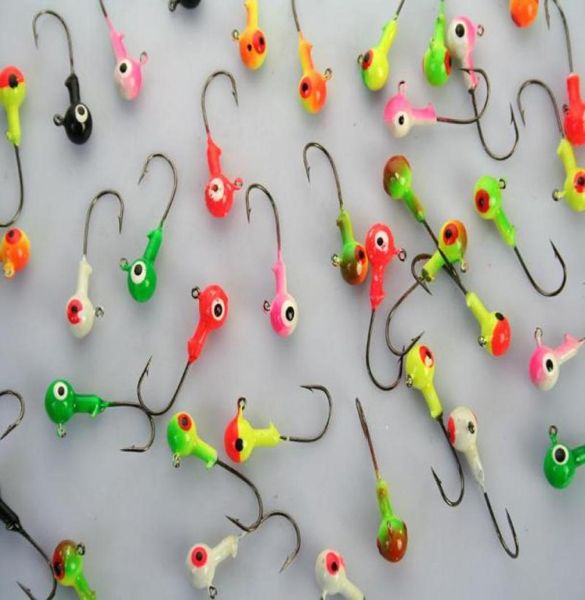 

lot 60 fishing lures lead head jigs hooks 7g012345673774793