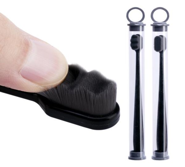 

black ultrafine wave toothbrushes million soft fiber nano portable tooth brush eco friendly teeth for oral2295888