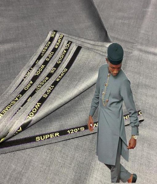 

ribbon 5yards african soft cashmere cotton atiku fabric for men cloth plain polish material garment ak512922027, Pink;blue