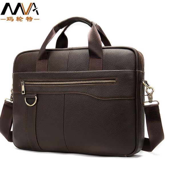 

new men's bag leather vintage briefcase leather computer bag one shoulder handbag business briefcase