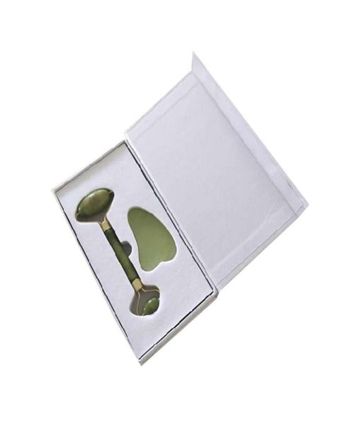 

natural jade facial massage roller quartz roller slimming face massager lifting tool stone skin massage beauty care set box8469988