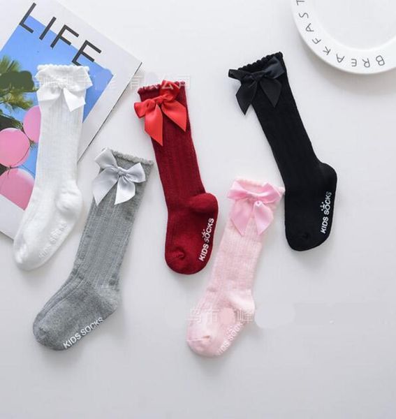 

multi colors baby kids socks new arrivals girls 100 cotton bow middle stockings children039s comfortable good quality summer s5401711, Pink;yellow
