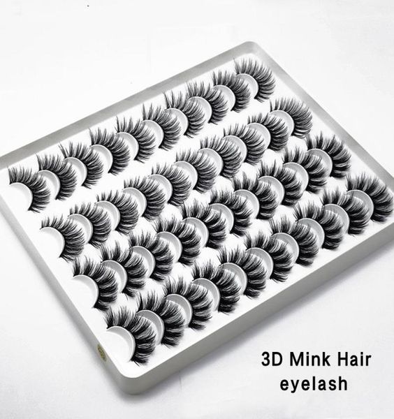 

20 pairs natural false eyelashes fake lashes long makeup 3d mink eyelashes eyelash extension mink eyelashes for beauty9199776