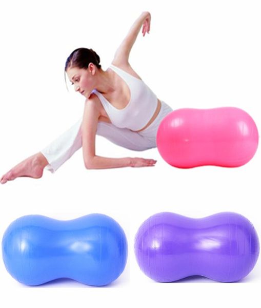 

pvc peanut shape explosion proof fitness yoga exercise ball health sports gym durable peanut ball pilates ball2312805