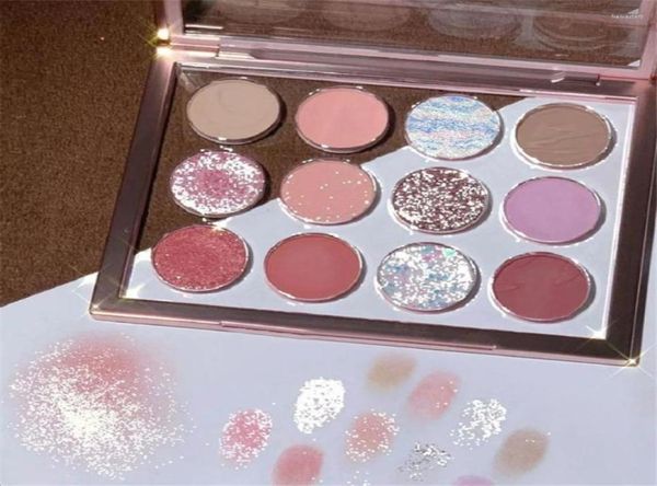 

eye shadow 12 color eyeshadow palette matte pearl glitter makeup pallet transparent shell waterproof long lasting makeup tools1796842