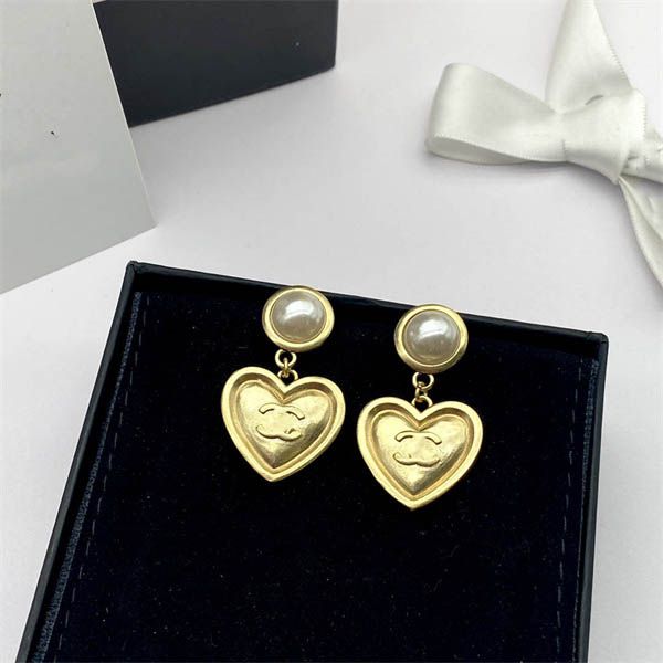 

20 style luxury letter heart-shaped c earring designer ccity stud earing women party pearl gold earrings woman accessories, Golden;silver