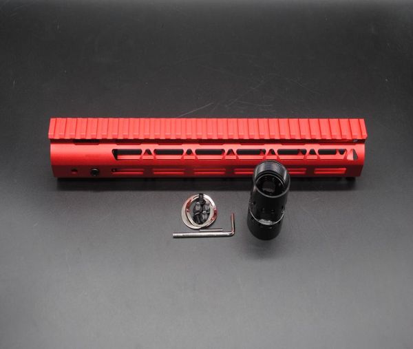 

12039039 inch length ultralight mlok handguard rail float mount system red anodized 223556 ar15 rifle 4761806