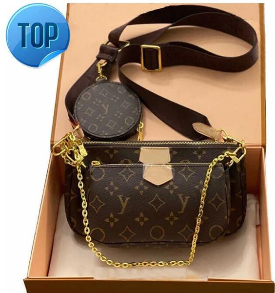 

fashion designer bag old flower five in one shoulder bag clutch combo embossed fashion luxury multi pochette women's messenger bag