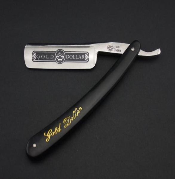 

straight razor shaving pro gold dollar razors stainless steel blade 66 10pcslot new4777776