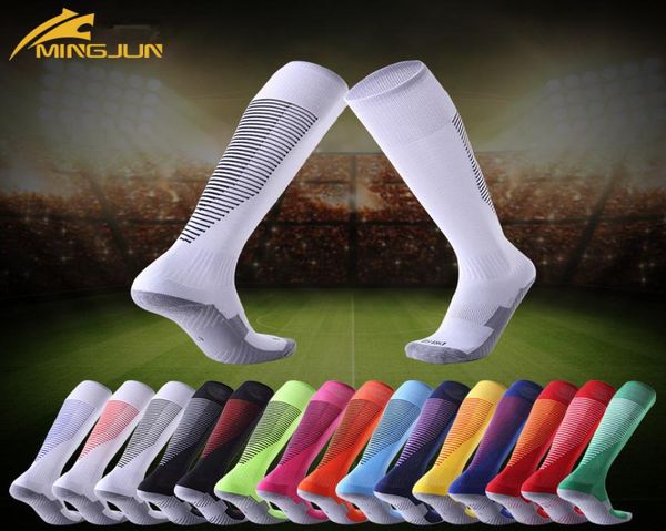 

professional striped sports soccer socks high knee cycling long stocking christmas gifts nonslip football sock for children4243973, Black