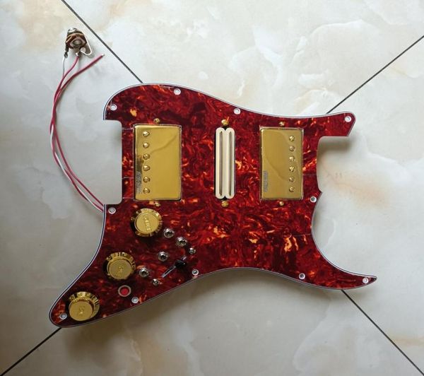 

hsh upgrade prewired pickguard set multifunction switch gold wk wvc alnico pickups 4 single cut switch 20 tones more for fd guitar6788939