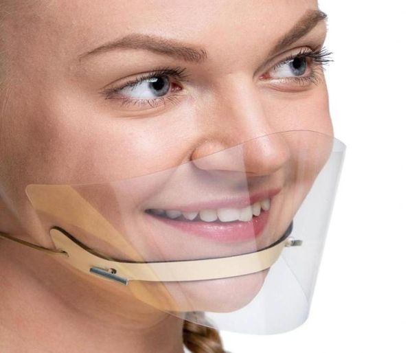 

beanies halloween cosplay mask fashion mini shield washable reusable mouth transparent pvc visual caps2069866