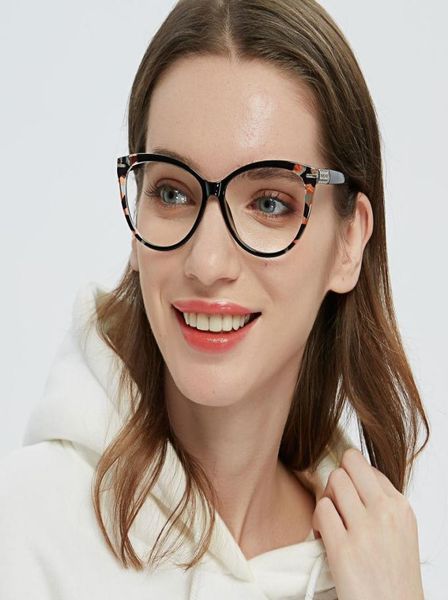 

large womens cat cateye frames light tr90 butterfly plastic prescription glasses1373497