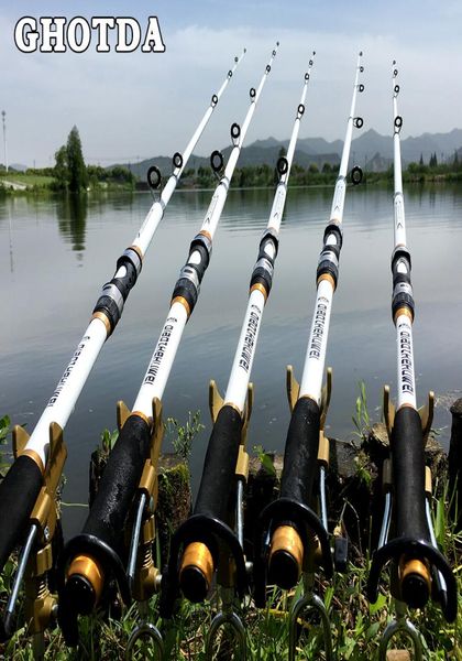 

rods gda 21m 36m carp rod feeder hard frp carbon fiber telescopic fishing rod pole8476046