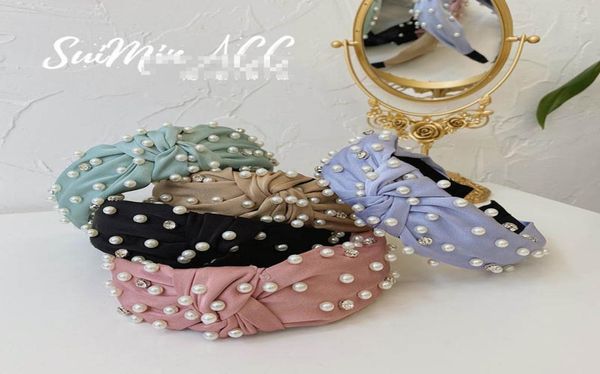 

ins pearl girls headband fashion bowknot children hair sticks boutique rhinestone girls headband hair accessories for kids head ba1063002, Slivery;white