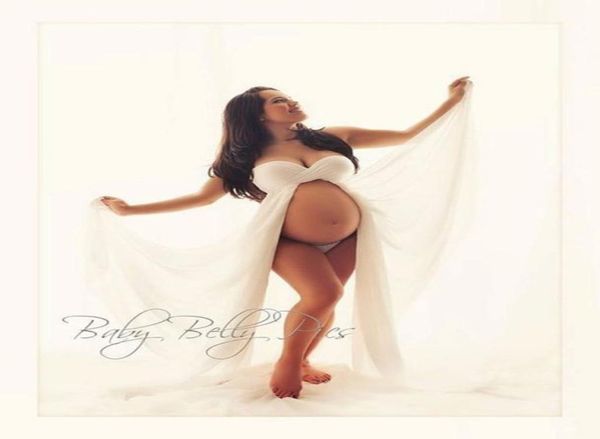 

pregnant women039s po dress long mopping dress before taking pos6349031, White