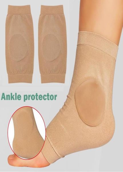 

pair of ankle bone protection socks malleolar sleeves with gel pads for bootsskatessplintsbraces ha support4370010, Blue;black