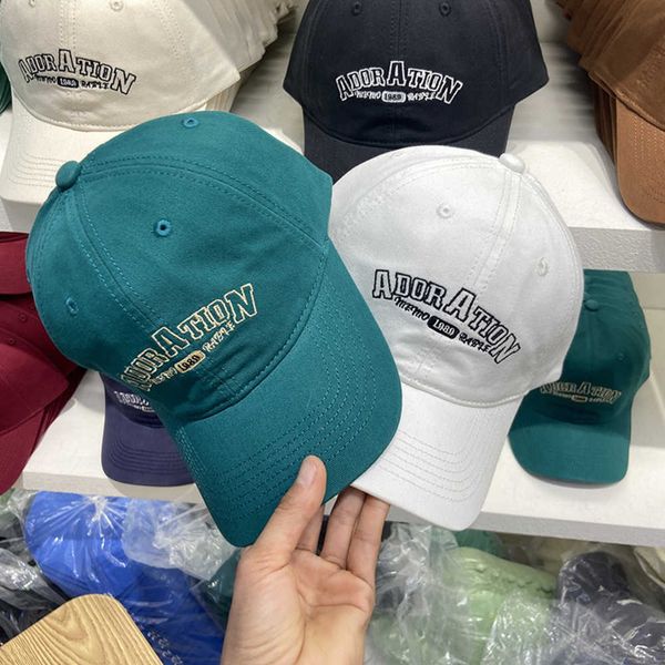 

american embroidered baseball cap with head circumference, men's and big round face, suitable for soft cotton cap, women's high-en, Silver