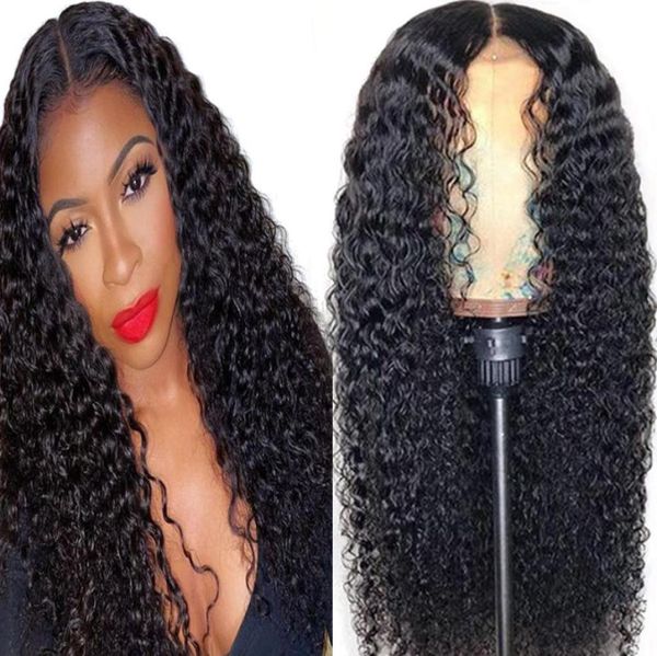 

4x4 lace closure wigs pre plucked virgin human hair straight body wave kinky curly water wave 4x4 lace closure human hair wigs swi1044918, Black;brown