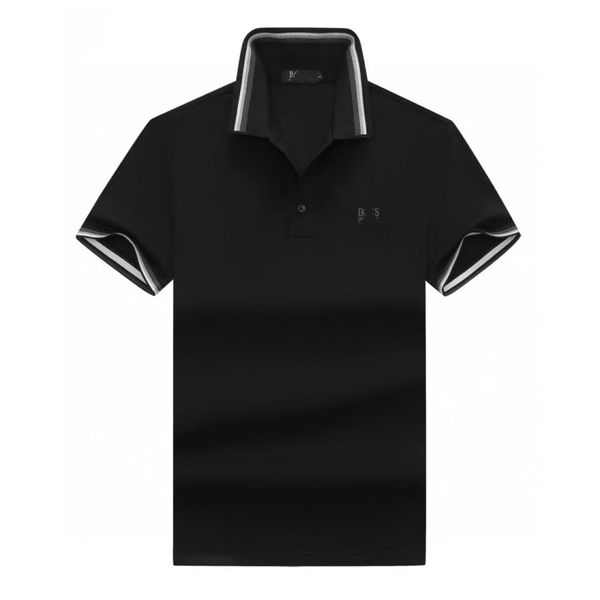 

2023 polo shirt summer chest letter pattern design fashionable casual simple and versatile breathable cotton short sleeve size m-xxxl luxury, White;black