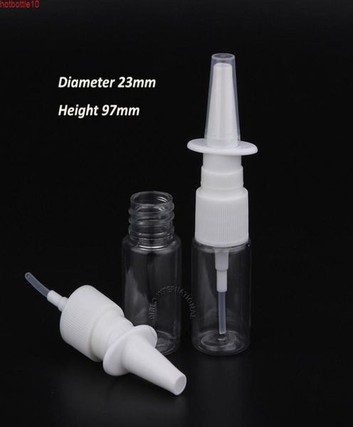 

100pcslot empty 10ml clear plastic nasal bottles perfume mist spray pet bottle 10cc nose pharmaceutical atomizerhigh quatity8329136