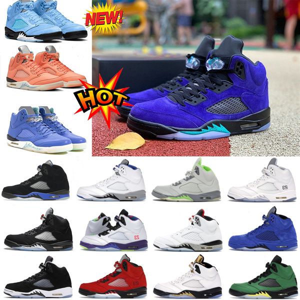 

jumpman 5 men basketball shoes 5s aqua unc doernbecher green bean raging red stealth fire what the white cement metallic flight oreo wings i