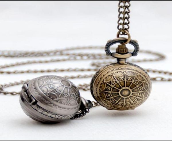 

poer bronze balck necklace pocket watches01234567893382678, Slivery;golden