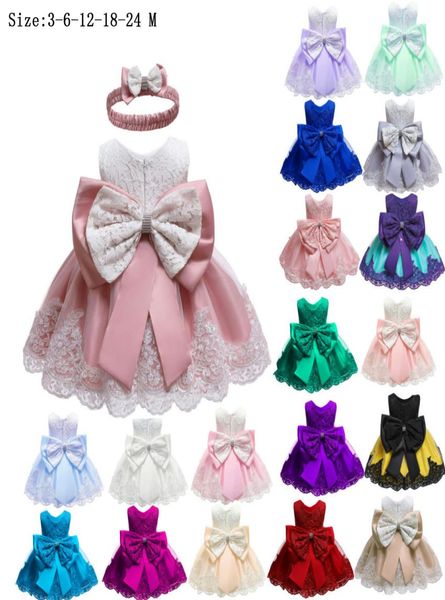 

06 years infant dress 2019 summer baby princess party dresses for baby girls christening dress birthday dress newborn baby clothe9055132, White