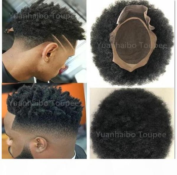 

afro curl human hair toupee black color short indian remy hair replacement mens wig hairpiece toupee for black men 4367533