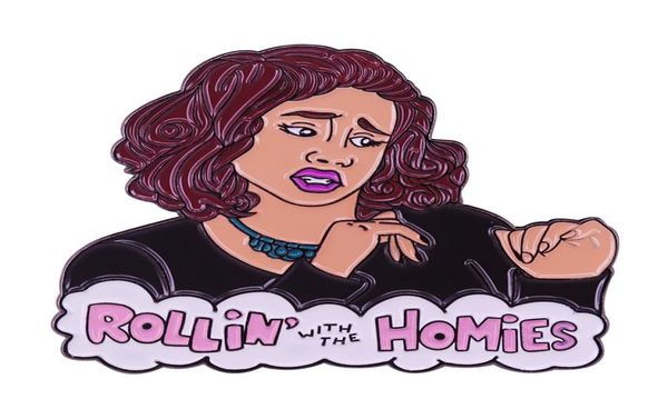 

clueless pin badge brittany murphy as tai in the classic movie scene where she sings rollin with the homies6374414, Blue