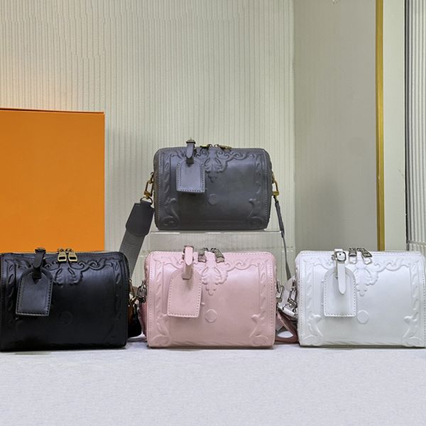 

large capacity handbag designer bag womens solid color relief shoulder bag leather pillow bag temperamen crossbody bag #44954