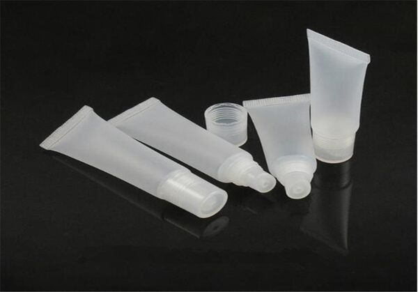 

8ml10ml15ml clear plastic empty refillable soft tubes balm lip lipstick gloss bottle cosmetic containers makeup box7711696
