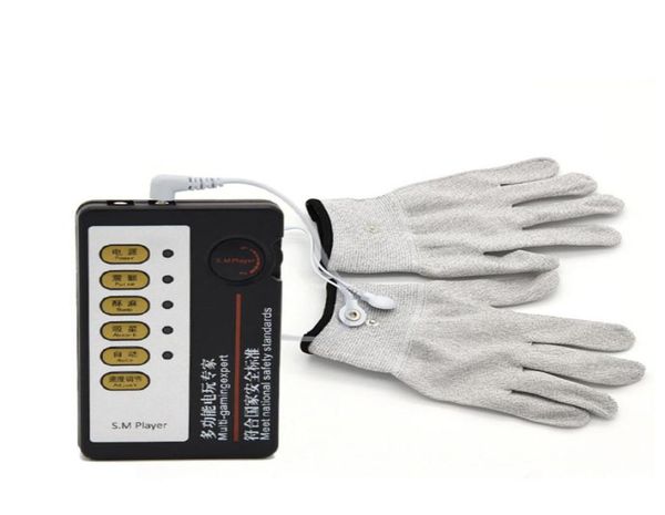 

conductive electrode gloves tens machine pain relief body relax massager reuse3138950