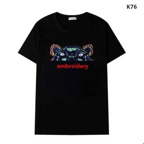 

kenzo tiger tshirts mens designer streetwear tees madam summer with and embroidered version 100% cotton hiphop styles t-shirts asian size s, White