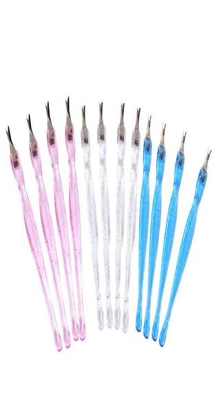 

np001 stainless steel cuticle pusher nail art fork manicure tool for trim dead skin fork nipper pusher trimmer cuticle remover3529012