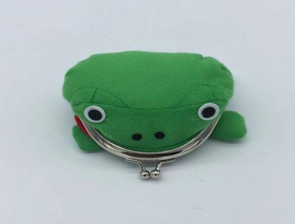 

1pcs frog shape cosplay green animal bag coin purse wallet soft furry plush purse gift smart wallet mini slim card wallet 1008 x28263425, White