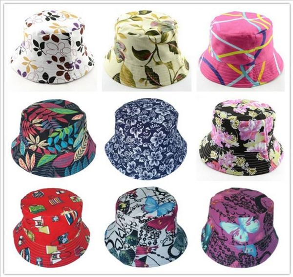 

women floral grid bucket hat basin fisherman cap e outdoor travel canvas casual sunhat classic printed beanie hat folding caps1444261, Yellow