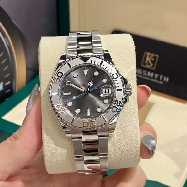 

2023 designer men watch 126622 automatic 40mm rotating bezel blue dial 904l oystersteel bracelet card puretime reloj hombre montre silver gr, Slivery;brown