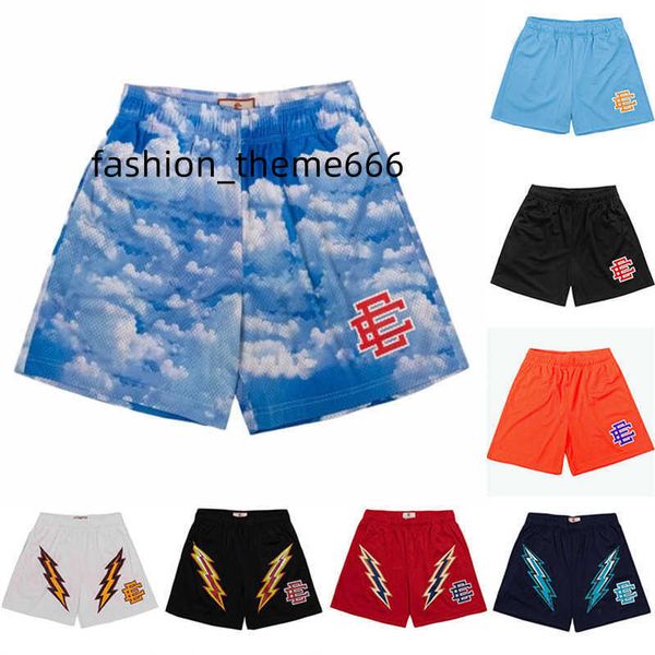 

22ss eric emanuel ee basic shorts mens womens designers fitness short mesh breathable beach pants sports series basketball pant, White;black