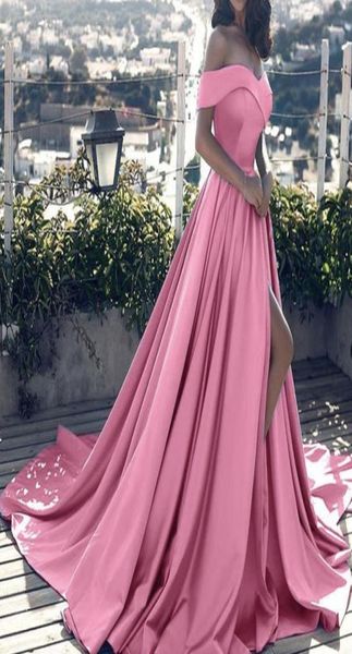 

ball gown blue prom dresses sweetheart neckline side slit satin floor length evening dresses said mhamad8341606, Black