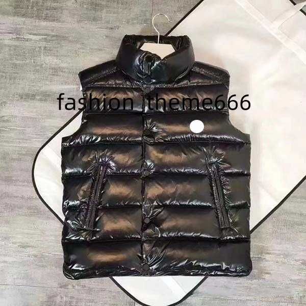

stand-up collar down vest mens and women 'nfc' aaa quality brand gilet casual street gilets szie 1--5, Black