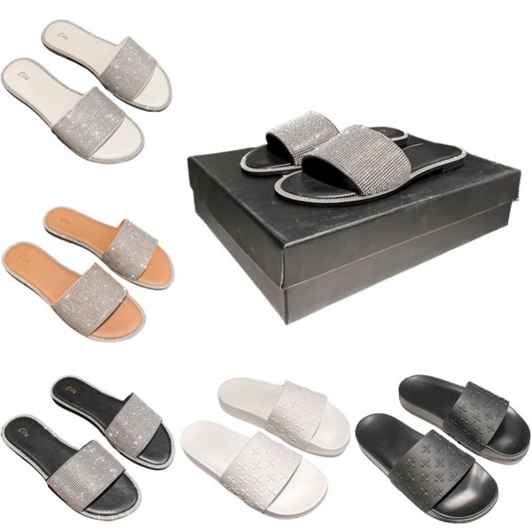 

diamond women's slippers sparkling letter beach shoes open toe designer shoes non slip platform shoes summer outdoor casual shoes indoo, Black