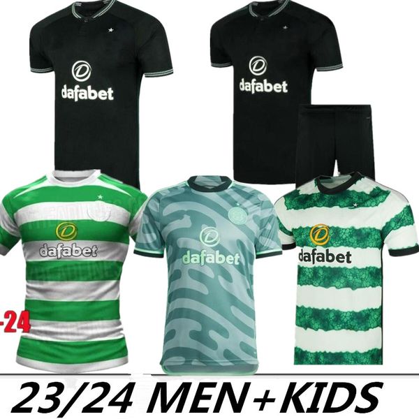

2023 away soccer jerseys home away 3rd 4th kyogo jota ajeti 23 24 abada mcgregor turnbull starfelt carter-vickers football shirt mens kids k, Black