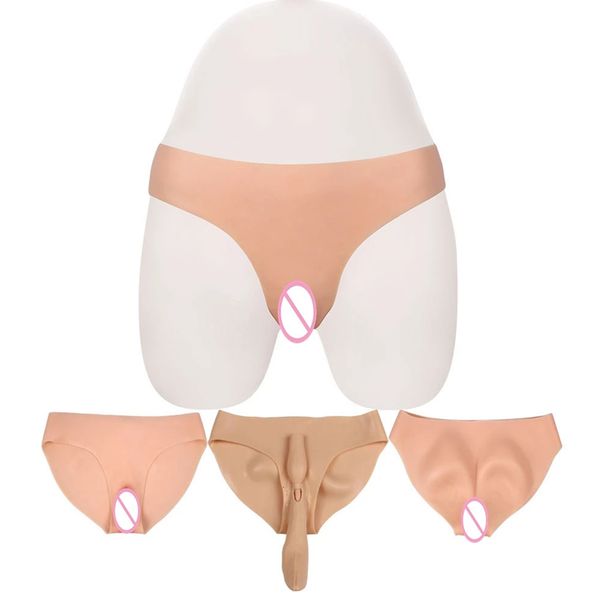 

breast form simulated silicone fake vagina underwear briefs panties hiding penis for crossdresser transgender shemale dragqueen cosplay gays