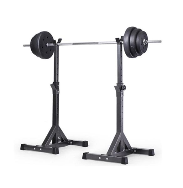 

new2pcs adjustable rack standard solid steel squat stands barbell6810760