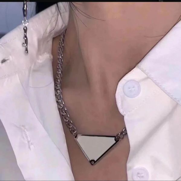 

pendant necklaces designe jewelry fashion for man woman triangle mens womens highly qualit, Silver