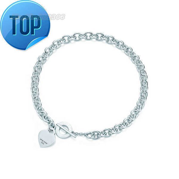 

heart shaped cross key 925 sterling silver necklace bracelet woman jewelry fashionable simple memorial day wedding party necklace