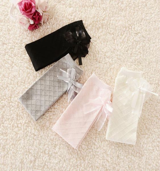 

baby girls socks knee high cotton lace socks long princess meias with bows kids white pink long tube sox school party cute brand y3085371, Pink;yellow