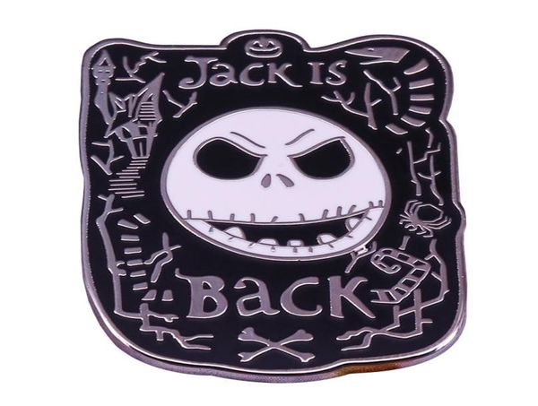 

skull jack is back brooch animated movie christmas eve thriller badge1652651, Blue